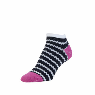 Zkano Ankle Medium Pintuck - Textured Organic Cotton Mini Anklet Socks - Black organic-socks-made-in-usa