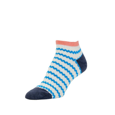 Zkano Ankle Medium Pintuck - Textured Organic Cotton Mini Anklet Socks - Natural organic-socks-made-in-usa