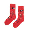 Zkano Crew Medium On The Farm - Organic Cotton Crew Socks - Tomato organic-socks-made-in-usa