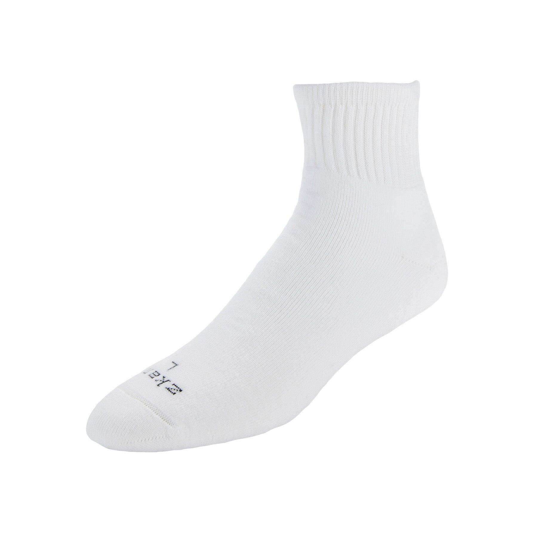 Venture - Cushioned Organic Cotton Mini Crew Socks - White – zkano