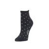 Zkano Ankle Medium Alice - Organic Cotton Socks Anklet - Black organic-socks-made-in-usa