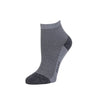 Zkano Ankle Medium Herringbone- Organic Cotton Anklet Socks - Slate organic-socks-made-in-usa