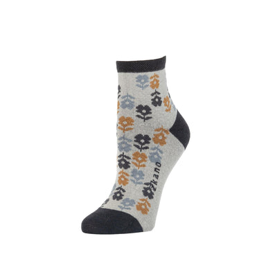 Zkano Ankle Medium Meadow - Organic Cotton Socks Anklet - Heather organic-socks-made-in-usa