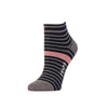Zkano Ankle Medium Women's Rosette - Organic Cotton Socks Anklet - Black organic-socks-made-in-usa