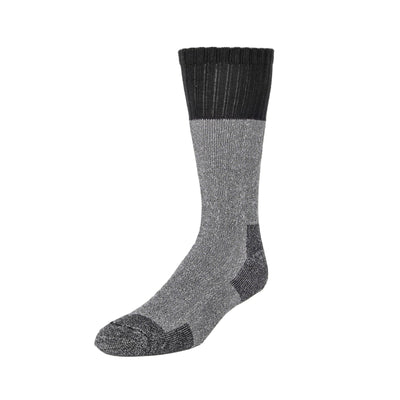 Zkano Boot Socks Large Alpine - Heavy Duty Cushioned Organic Cotton Boot Socks - Ash organic-socks-made-in-usa