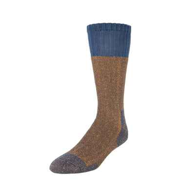 Zkano Boot Socks Large Alpine - Heavy Duty Cushioned Organic Cotton Boot Socks - Coyote organic-socks-made-in-usa