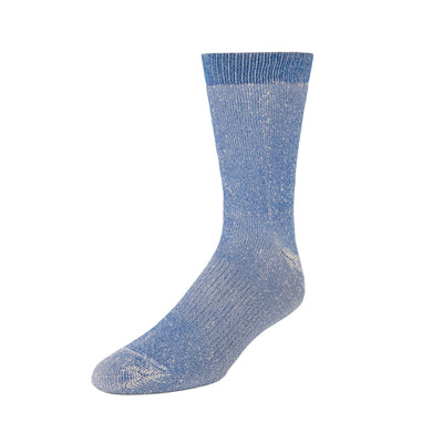 Zkano Boot Socks Large Canyon - Full Cushion Organic Cotton Boot Socks - Blue Denim organic-socks-made-in-usa