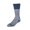 Zkano Boot Socks Large Men's Alpine - Heavy Duty Cushioned Organic Cotton Boot Socks - Navy organic-socks-made-in-usa