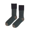 Zkano Boot Socks Large Slub Effect - Cushioned Organic Cotton Boot Socks - Black organic-socks-made-in-usa
