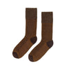 Zkano Boot Socks Large Slub Effect - Cushioned Organic Cotton Boot Socks - Bronze organic-socks-made-in-usa