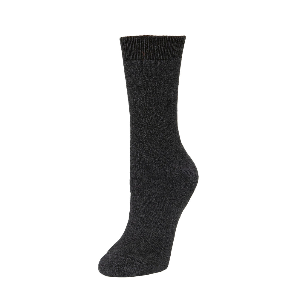 Zkano Crew Aspen - Cushioned Organic Cotton Crew Socks - Smoke organic-socks-made-in-usa