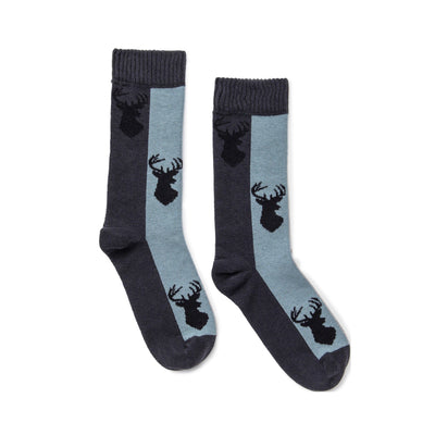 Zkano Crew Buck - Organic Cotton Crew Socks - Charcoal organic-socks-made-in-usa