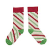 Zkano Crew Candy Cane - Organic Cotton Crew Socks - Natural organic-socks-made-in-usa