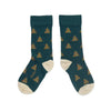 Zkano Crew Classic Christmas Trees - Organic Cotton Crew Socks - Evergreen organic-socks-made-in-usa