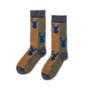 Zkano Crew Large Buck - Organic Cotton Crew Socks - Indigo organic-socks-made-in-usa