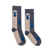 Zkano Crew Large Buck - Organic Cotton Crew Socks - Indigo organic-socks-made-in-usa