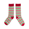 Zkano Crew Large Candy Cane Stripe - Organic Cotton Crew Socks - Peppermint organic-socks-made-in-usa