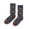 Zkano Crew Large Classic Cruiser - Organic Cotton Socks Crew - Indigo organic-socks-made-in-usa