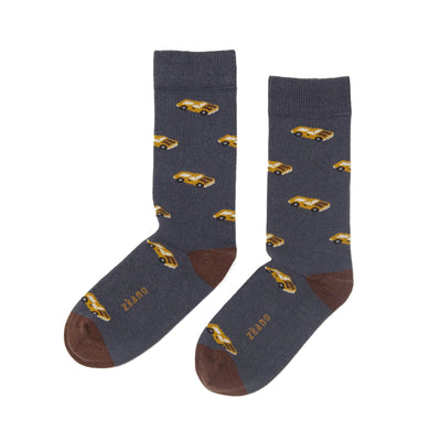 Zkano Crew Large Classic Cruiser - Organic Cotton Socks Crew - Indigo organic-socks-made-in-usa