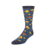 Zkano Crew Large Forager - Organic Cotton Crew Socks - Indigo organic-socks-made-in-usa