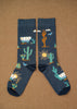 Zkano Crew Large Men's Organic Cotton Crew Socks - Wagoner / Charcoal organic-socks-made-in-usa
