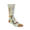 Zkano Crew Large Men's Organic Cotton Crew Socks - Wagoner / Sagebrush organic-socks-made-in-usa