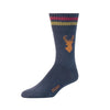 Zkano Crew Large Men's Ribbed Organic Cotton Crew Socks - 8 Point / Indigo organic-socks-made-in-usa