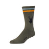 Zkano Crew Large Men's Ribbed Organic Cotton Crew Socks - 8 Point / Spruce organic-socks-made-in-usa