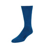 Zkano Crew Large Rib Knit - Organic Cotton Crew Socks - Deep Blue organic-socks-made-in-usa