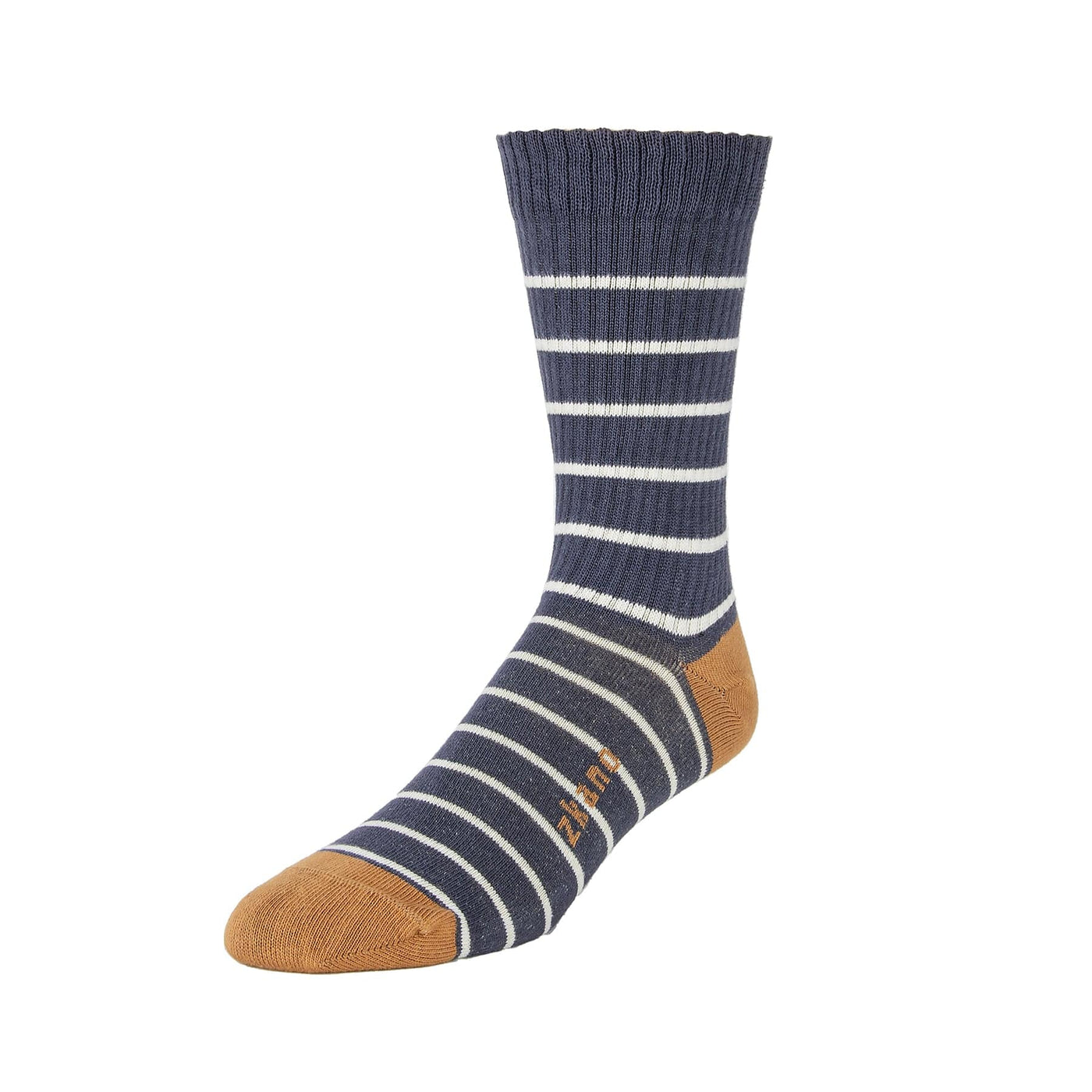 Voyager - Heavy Rib Organic Cotton Crew Socks - Indigo – zkano socks
