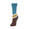 Zkano Crew Medium 80's V-Line - Organic Cotton Socks Crew - Gold organic-socks-made-in-usa