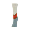 Zkano Crew Medium 80's V-Line - Organic Cotton Socks Crew - Poppy organic-socks-made-in-usa