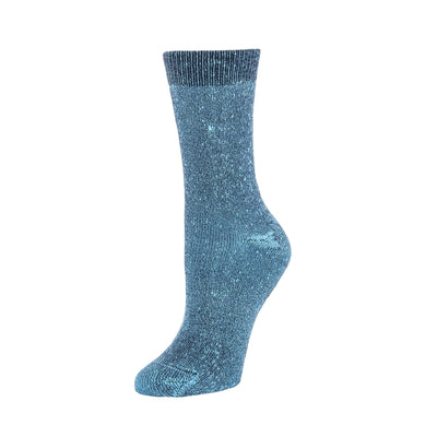 Zkano Crew Medium Aspen - Cushioned Organic Cotton Crew Socks - Dark Chambray organic-socks-made-in-usa