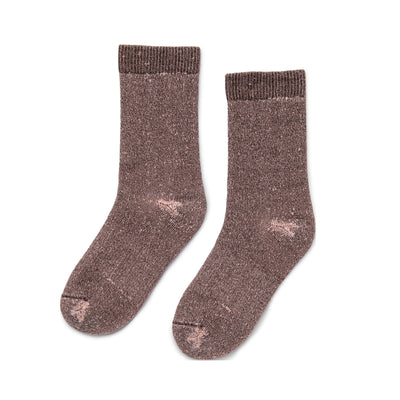 Zkano Crew Medium Aspen - Cushioned Organic Cotton Crew Socks - desert rose organic-socks-made-in-usa