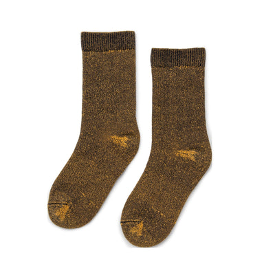 Zkano Crew Medium Aspen - Cushioned Organic Cotton Crew Socks - Goldenrod organic-socks-made-in-usa