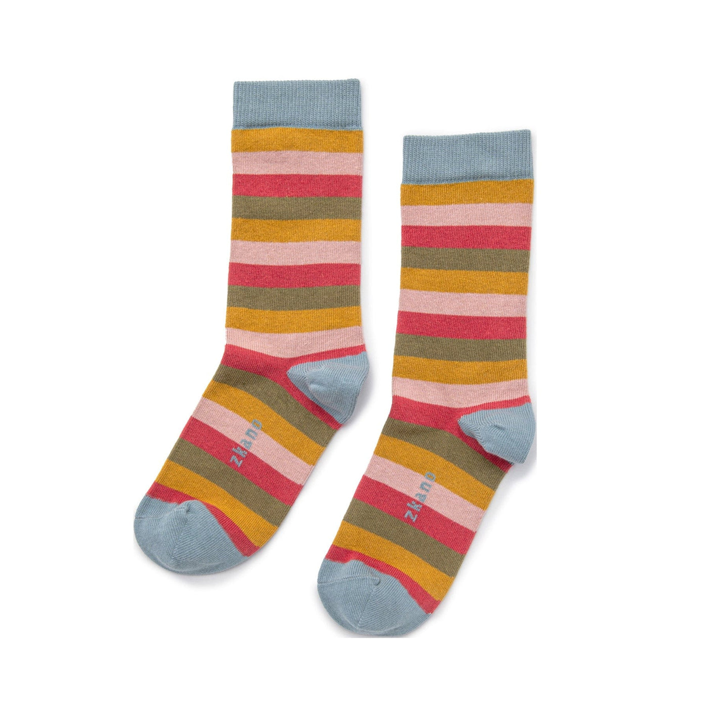 Zkano Crew Medium Charlotte - Organic Cotton Crew Socks - Lead organic-socks-made-in-usa