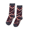 Zkano Crew Medium Dakota - Organic Cotton Crew Socks - Indigo organic-socks-made-in-usa