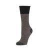 Zkano Crew Medium Melange Organic Cotton Boot Socks - Black organic-socks-made-in-usa