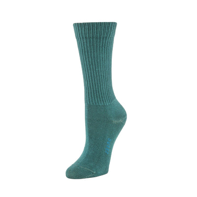 Zkano Crew Medium Rib Knit - Organic Cotton Crew Socks - Fir organic-socks-made-in-usa