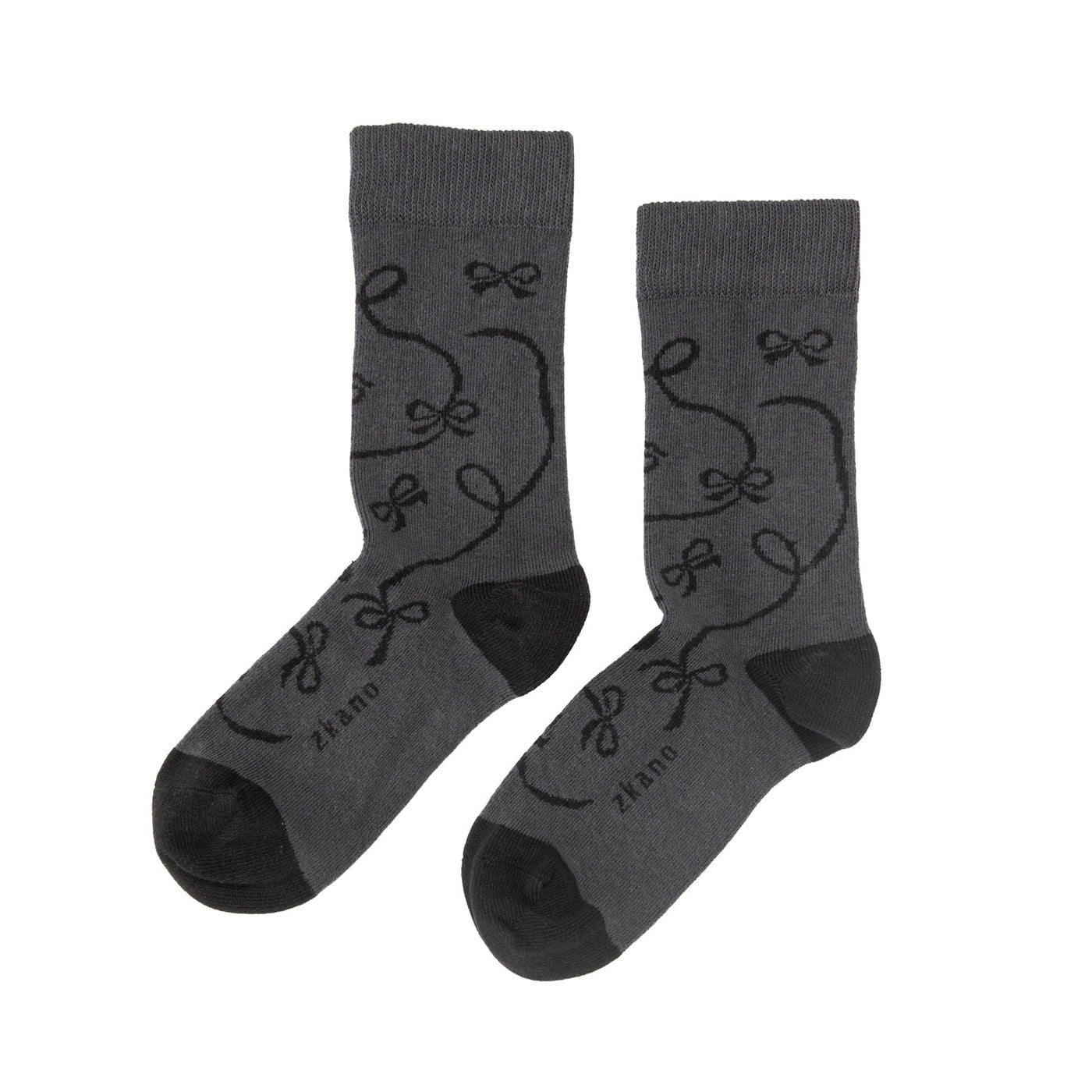 Zkano Crew Medium Ribbon - Organic Cotton Socks Crew - Dark Indigo organic-socks-made-in-usa