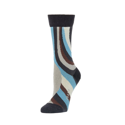 Zkano Crew Medium The Groove - Organic Cotton Socks Crew - Black organic-socks-made-in-usa