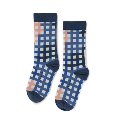 Zkano Crew Medium Trellis - Organic Cotton Crew Socks - Clearwater organic-socks-made-in-usa