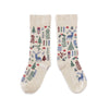 Zkano Crew Medium Winter Wonderland - Organic Cotton Crew Socks - Snow organic-socks-made-in-usa