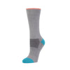 Zkano Crew Medium (wmns. shoe size 5.5 - 9.5) Summit - Performance Organic Cotton Cushion Crew - Heather organic-socks-made-in-usa