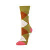 Zkano Crew Medium Women's Classic Argyle - Organic Cotton Socks Crew - Avocado organic-socks-made-in-usa