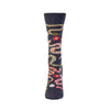 Zkano Crew Medium Women's Desert Diamondback - Organic Cotton Socks Crew - Indigo organic-socks-made-in-usa
