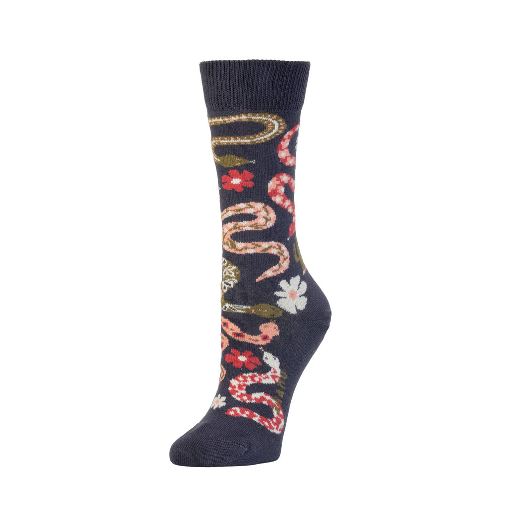 Zkano Crew Medium Women's Desert Diamondback - Organic Cotton Socks Crew - Indigo organic-socks-made-in-usa