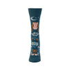 Zkano Crew Medium Women's Enchanted Garden - Organic Cotton Socks Crew - Emerald organic-socks-made-in-usa