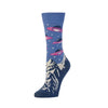 Zkano Crew Medium Women's Organic Cotton Crew Socks - Frequent Flyer / Twilight organic-socks-made-in-usa