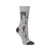 Zkano Crew Medium Women's Wildwoods - Organic Cotton Socks Crew - Heather organic-socks-made-in-usa